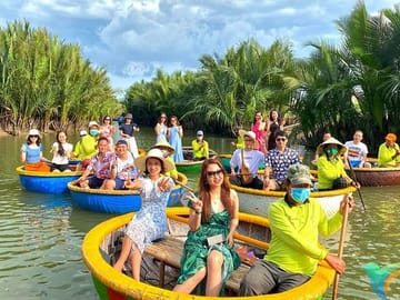 Coconut Basket Boat and Cooking Class in Cam Thanh, Hoi An