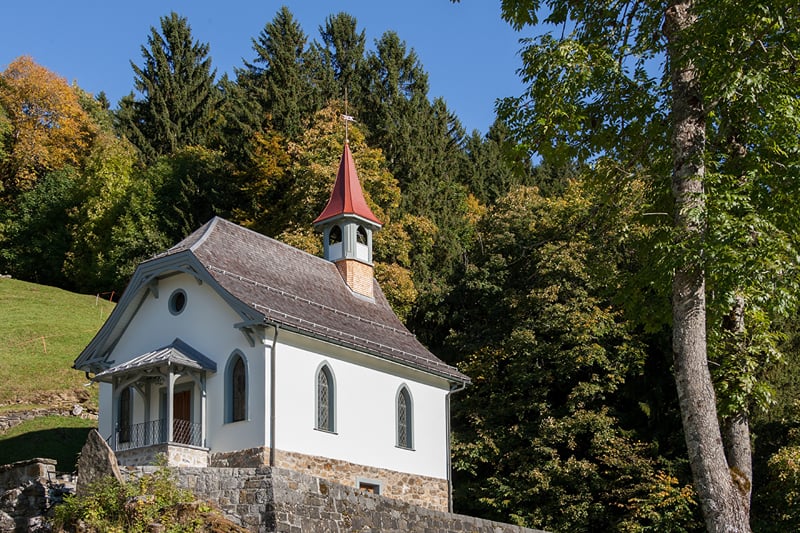 A capelinha da montanha, em Braunwald.