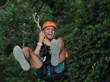 Flying Hanuman Zipline & Abseil Adventure with Hotel Transfer