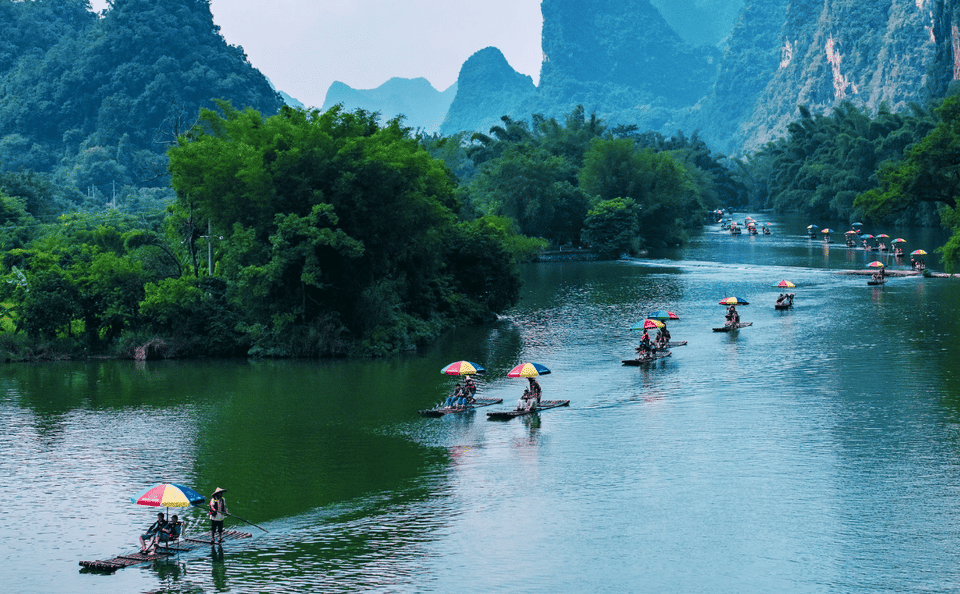 Bamboo Rafting Adventure on the Yulong River in Yangshuo