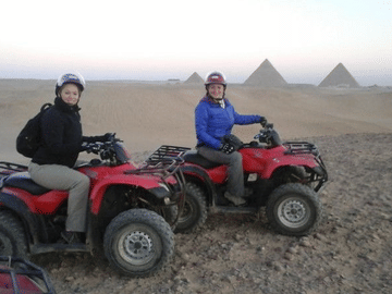 Quad Bike Desert Safari at the Giza Pyramids in Egypt