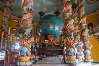 Cao Dai Temple, unique religion in Vietnam.