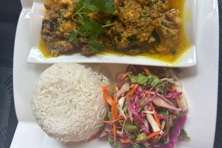 Local coconut octopus curry