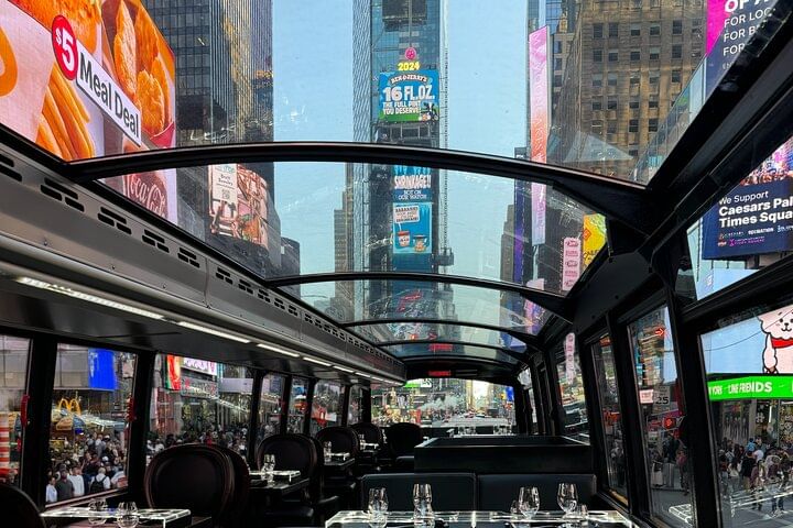NYC Bustronome Gourmet Sightseeing Lunch Panoramic Bus