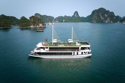 Arcady Premium Cruise Halong Bay Day Tour with Jacuzzi & Transfer