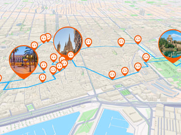 Full circuit: From Ramblas to Ciutadella Park.
