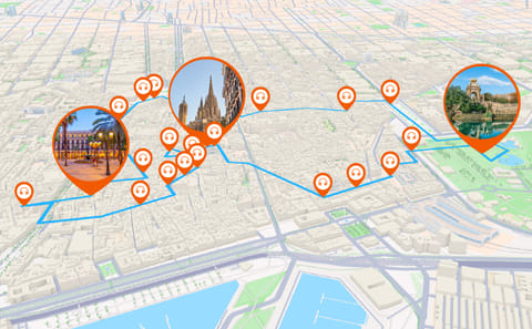 Audio Guided Walking Tour of Barcelona's Historic Sites