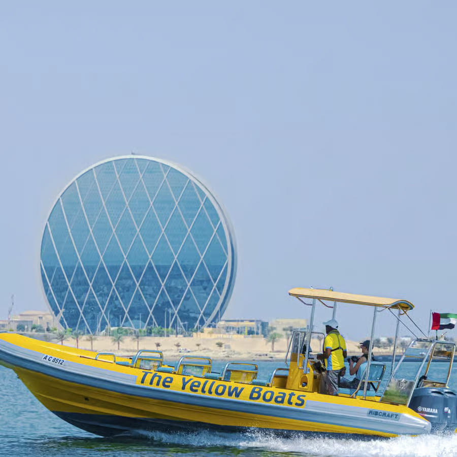 Abu Dhabi: Your Yellow Boat Coastline Tour
