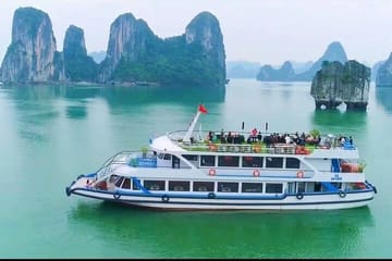 1-Day Halong Luxury Cruise,Buffet Meal,Sunset Party,Cave & Island