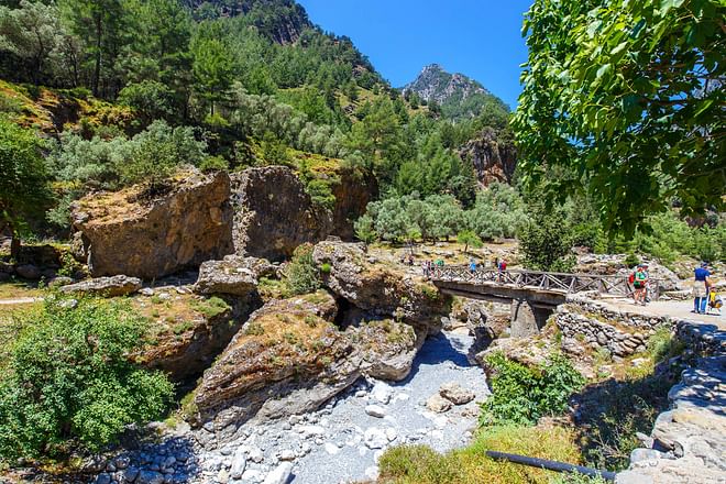 Un autre passage dans les gorges de Samaria, Crète, Grèce