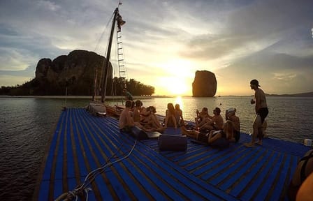 Krabi 4 Island Sunset Snorkeling Cruise + Bioluminescent Swim
