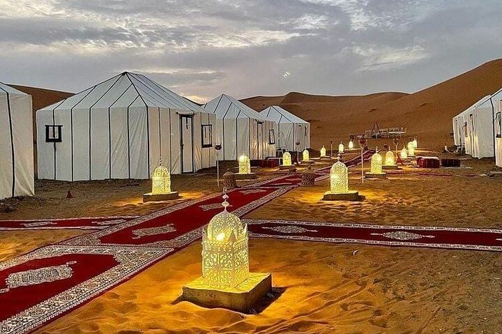 Camel Trekking Adventure in Erg Chebbi Desert with Sunset & Sunrise Views