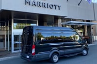 Black Ford Transit Van