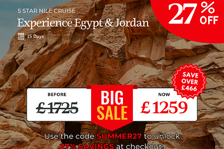 Egypt & Jordan: Nile Cruise, Petra & Red Sea Adventure with 5-Star Cruise