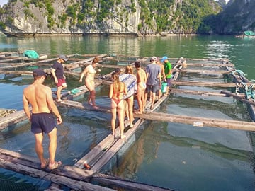 visiting a local fish farm