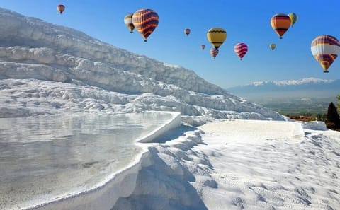 Hot Air Balloon Ride Over Pamukkale's Travertine Terraces