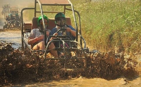 Adventurous 4-in-1 Tour: Buggy, Zipline, Jeep & Rafting in Kemer