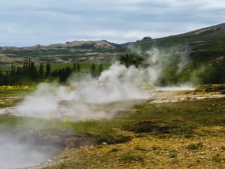 Geysir hot springs geothermal area