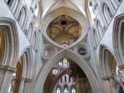 The famous scissor arches inside Wells Cathedral