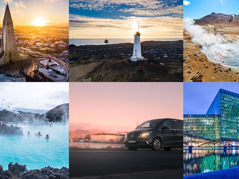 A collage of the different highlights during your Private 4-Hour Airport Transfer & Tour
