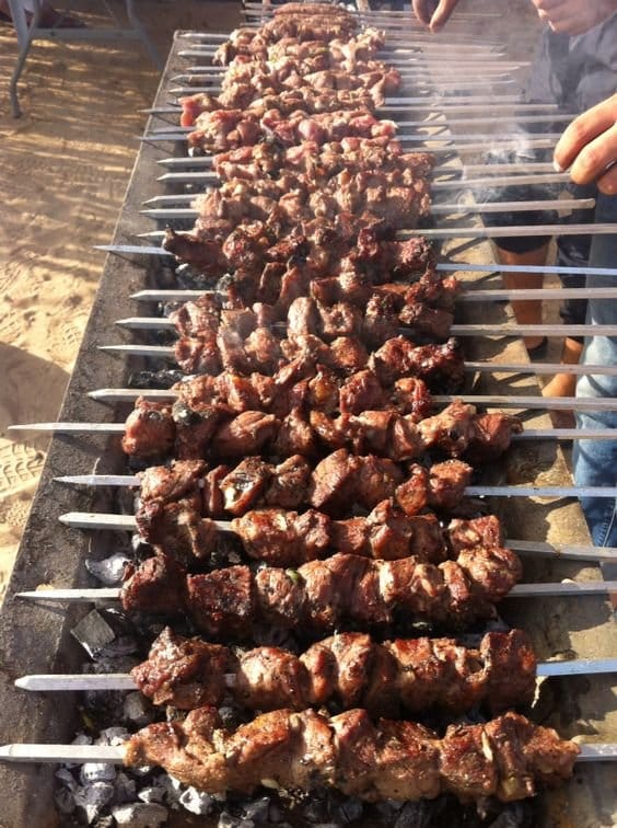 Camel riding with BBQ and sunset 6