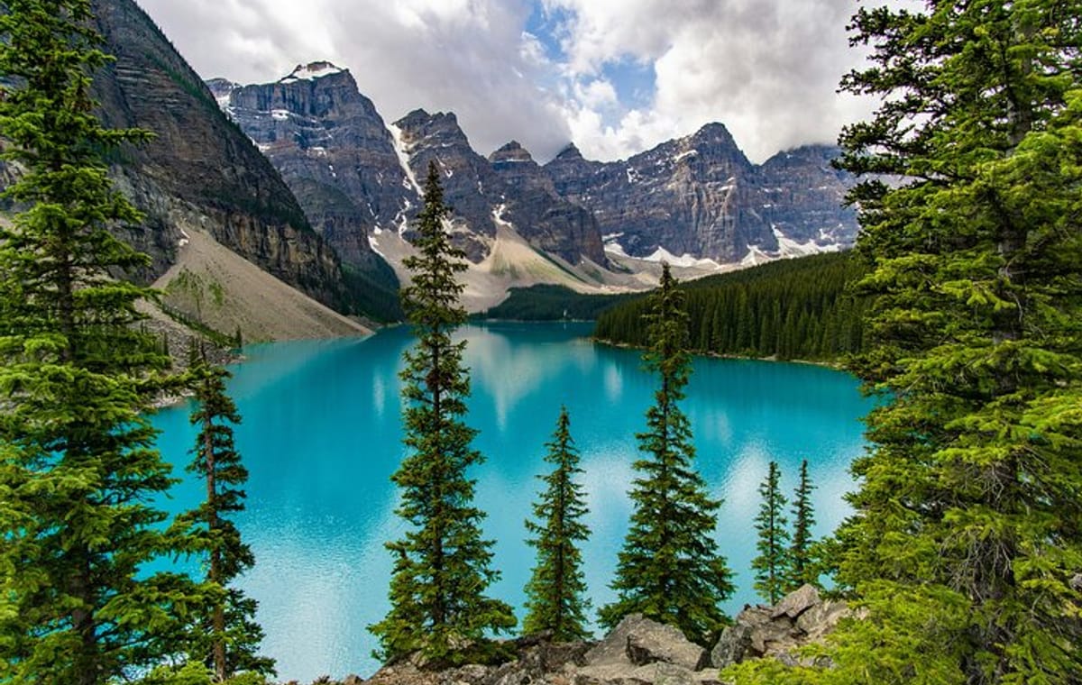 Moraine Lake, Lake Louise, Johnston Canyon& Banff Town from Banff