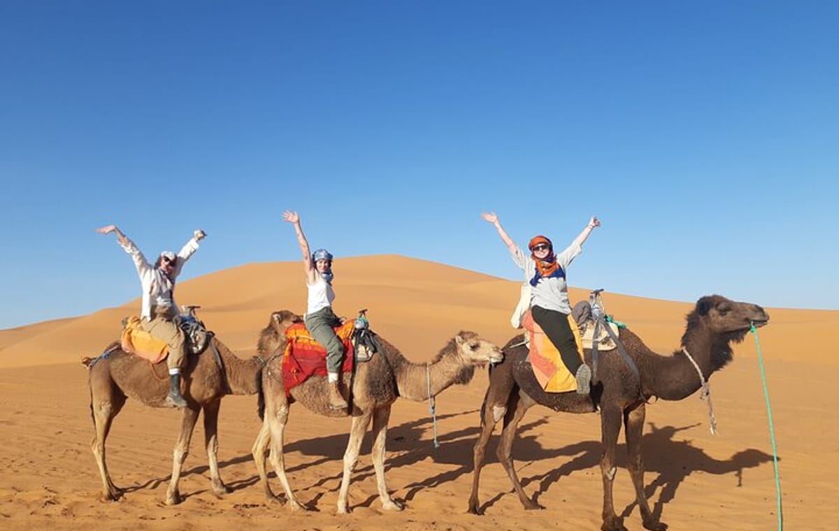 3 Days Tour From Fes To Marrakech Via Merzouga Dunes, Camel Trek