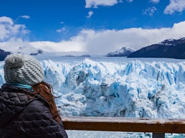 Enjoy the huge glacier