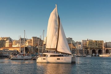 Private 5-Hour Catamaran Cruise with BBQ in Akrotiri