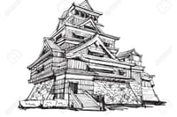 "Kumamoto" castle ( One of the finest castles in Japan ) * Still under repair due to previous earthquake.