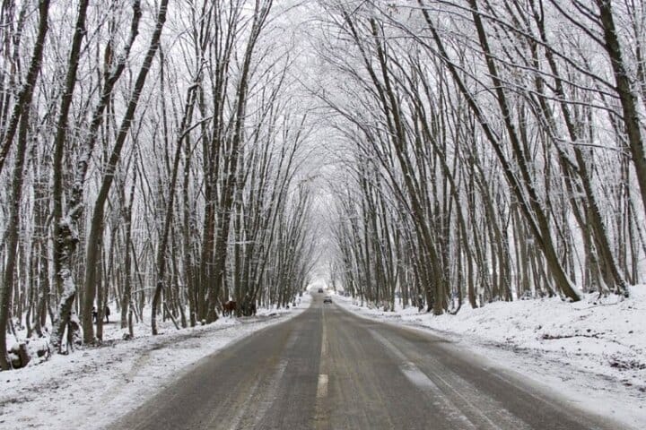 Qechresh in Winter. Guba. Quba. Azerbaijan tour