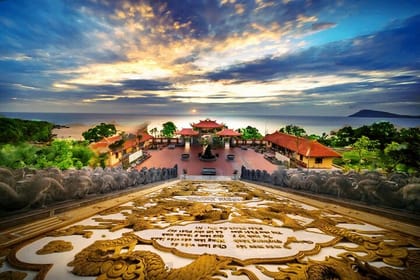 Cable Car and Landscape South in Phu Quoc Island