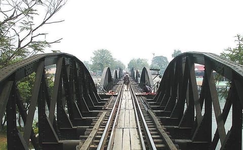Kanchanaburi WWII Sites and Erawan Waterfall Day Tour