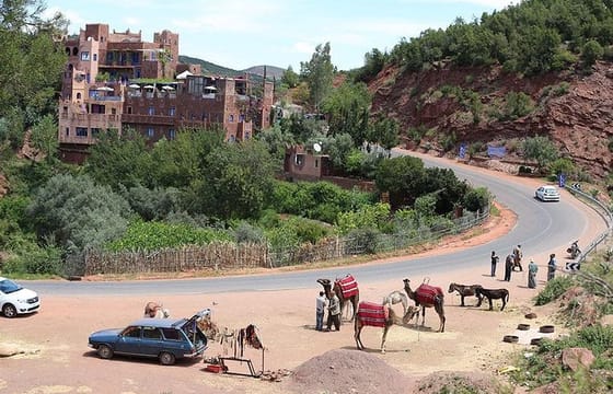 Day trip to Atlas Mountains Ourika Valley and Berber Villages