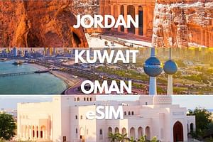 Jordan, Kuwait & Oman Data eSIM: 0.5GB Daily to 10GB - 30Days