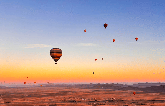 Sunrise Hot Air Balloon Ride Over the Atlas with Breakfast & Transport