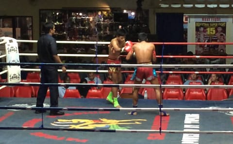 Muay Thai Boxing Show at Rajadamnern Stadium in Bangkok