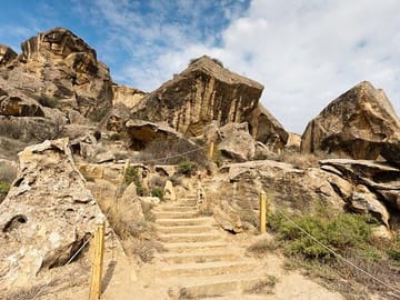 Multi day-tour- Azerbaijan-3 nights-4 days-Gobustan-rock-shelter-carving-petroglyphs