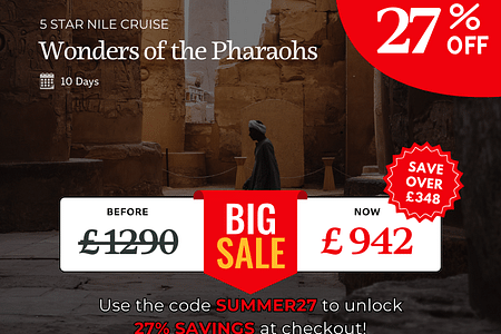 Wonders of Ancient Egypt: Nile Cruise, Pyramids & Red Sea Escape