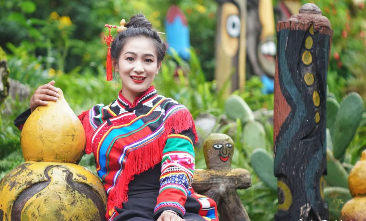 A minority of ethnic girl