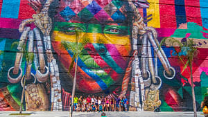 Along the Olympic Boulevard in Rio de Janeiro