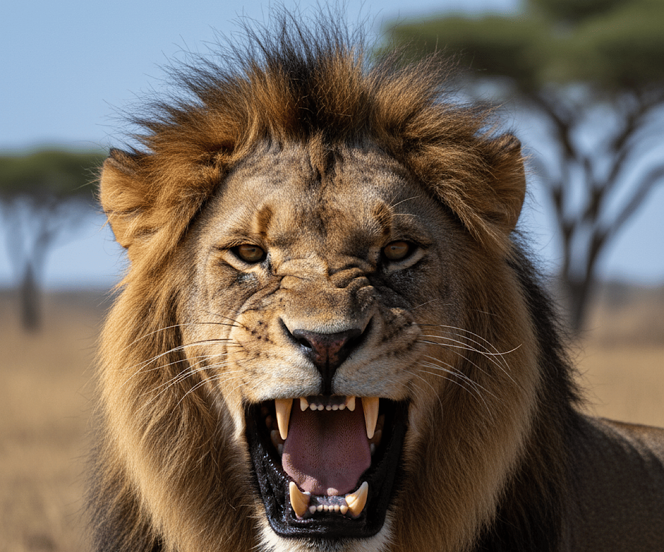 Growling Lion