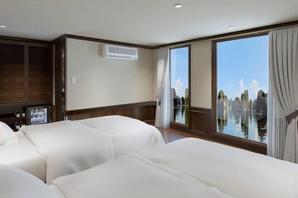 Halong bay luxury cruise 2D/1N: Titop island, Surprise cave, Kayaking, Swimming