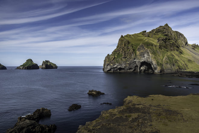 Elephant rock as seen during a private sightseeing tour to the Westman Islands