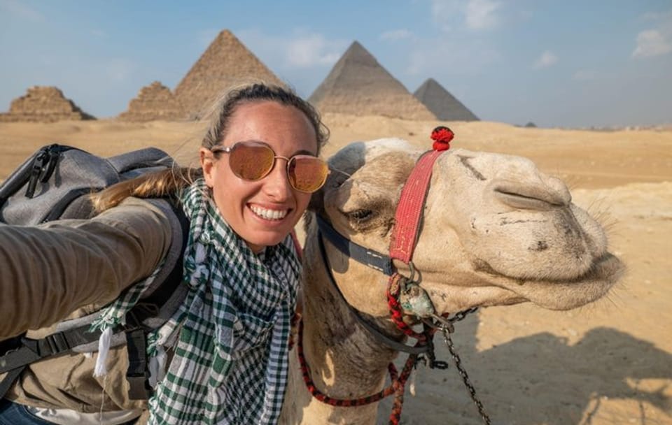 Giza Pyramids and Sphinx Tour with Camel Ride in Cairo