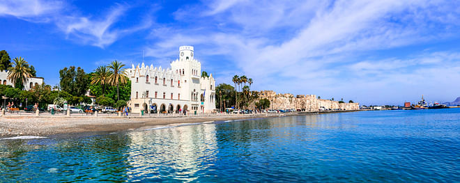 Porto pittoresco dell'isola di Kos, Grecia