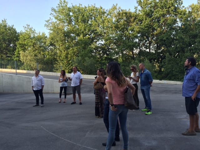 Guests at Pian di Mare winery