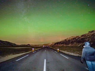 Fantastic lights on the camera that night