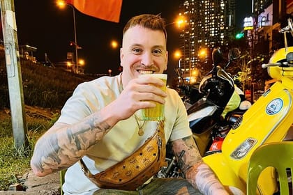 Hanoi Vespa Sunset Tour with Local Food and Train Street