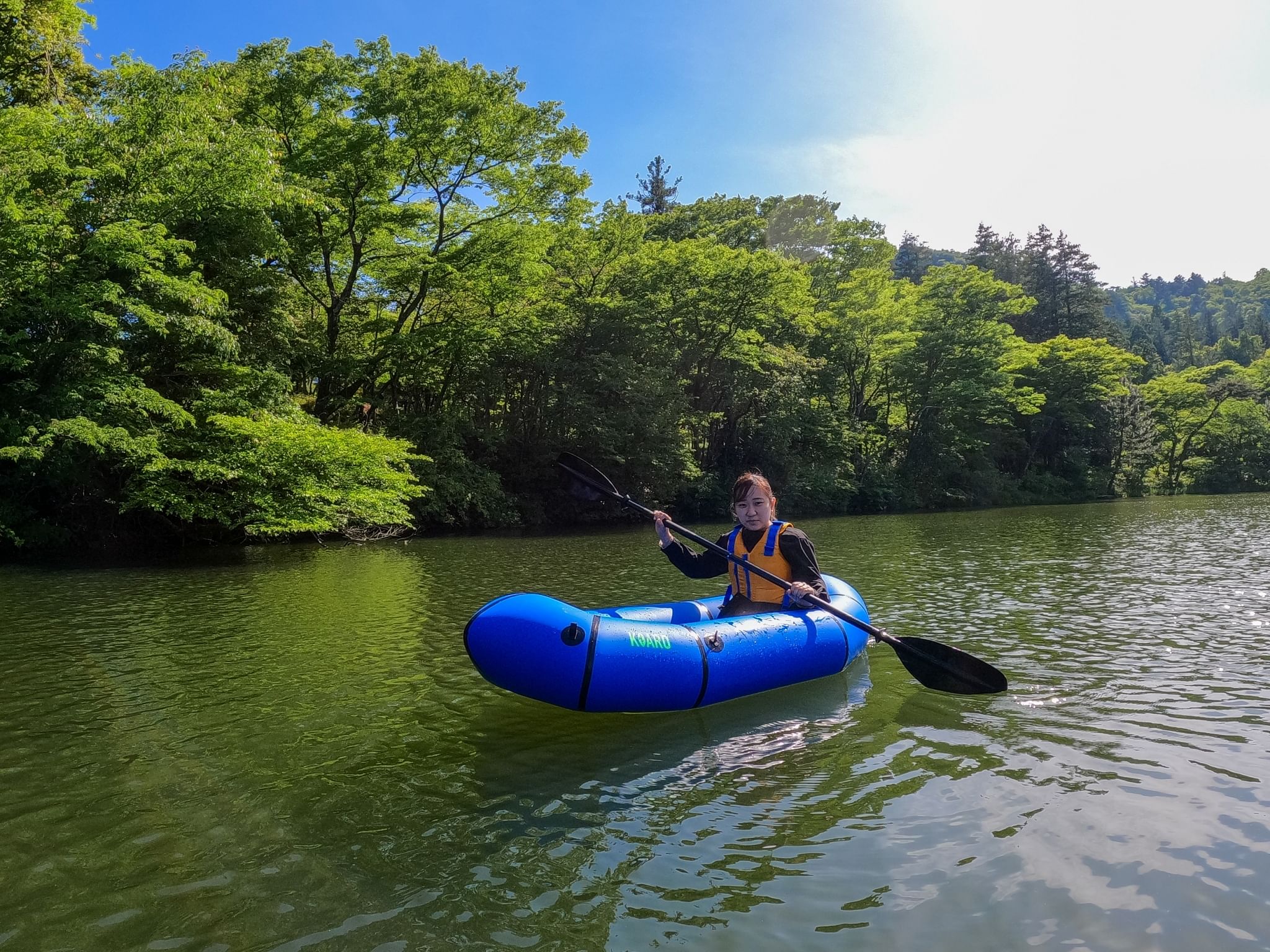 Packraft experience at “Shirakumono Pond”! Embark on a nature adventure!